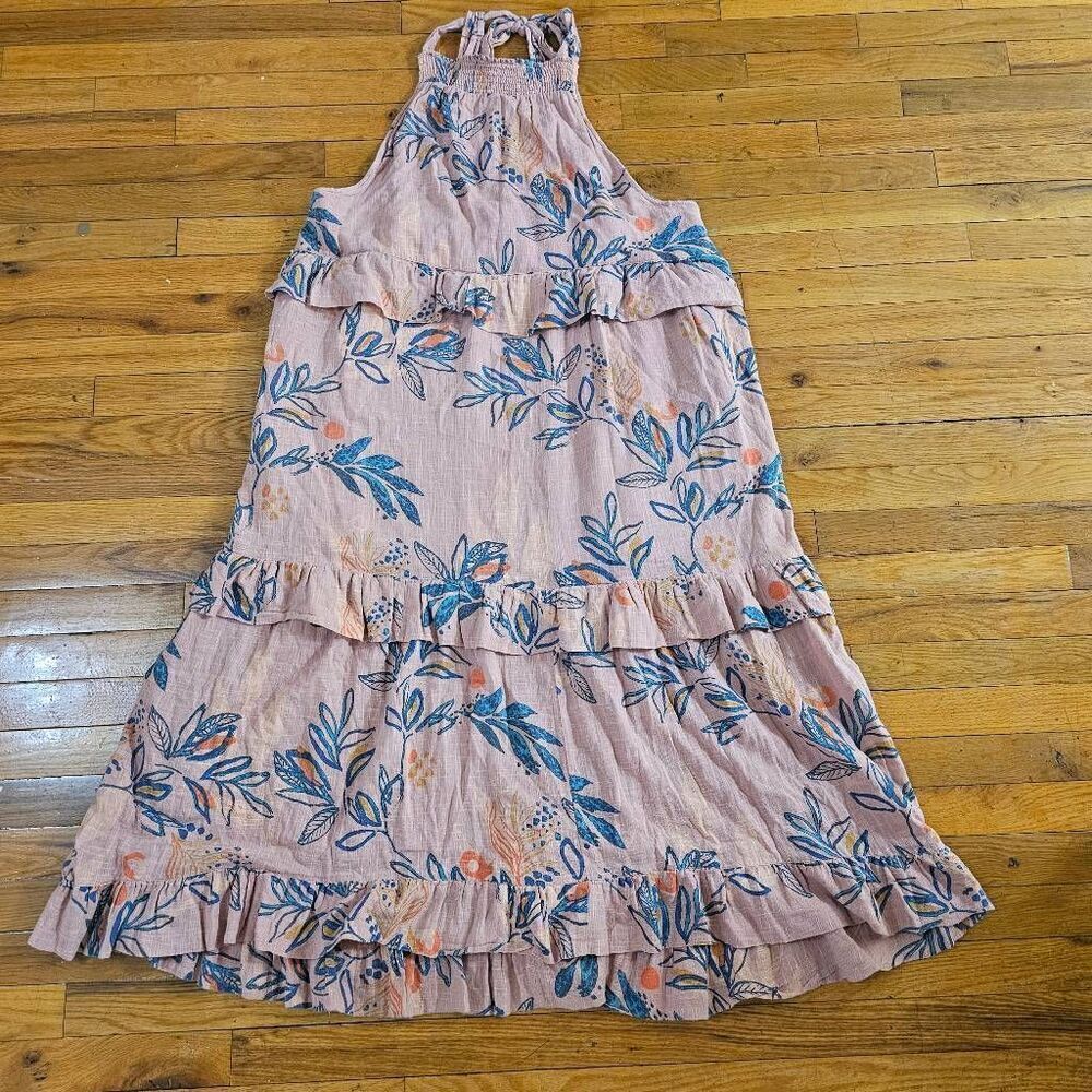Free People Anita Tropical Maxi Dress Size Large Desert Rose - Picture 4 of 11